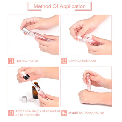 Padime 2 pcs | Premium Set | Real Jade Gua Sha Tool for Facial Skin Care + Glass Bottle for Your Oil PadimëBuy Supplements Australia