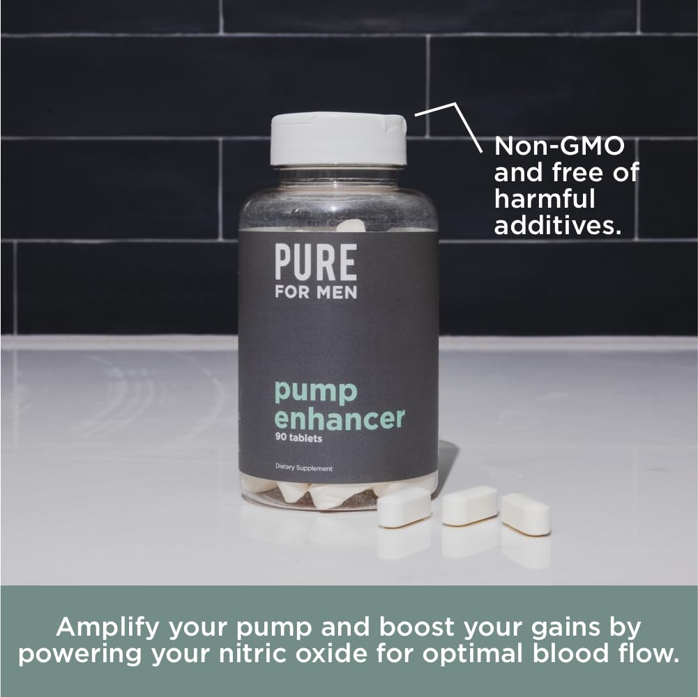 Pure for Men Pump Enhancer | Pre Workout Supplement for Muscle Pump, Stamina Pure for MenBuy Supplements Australia