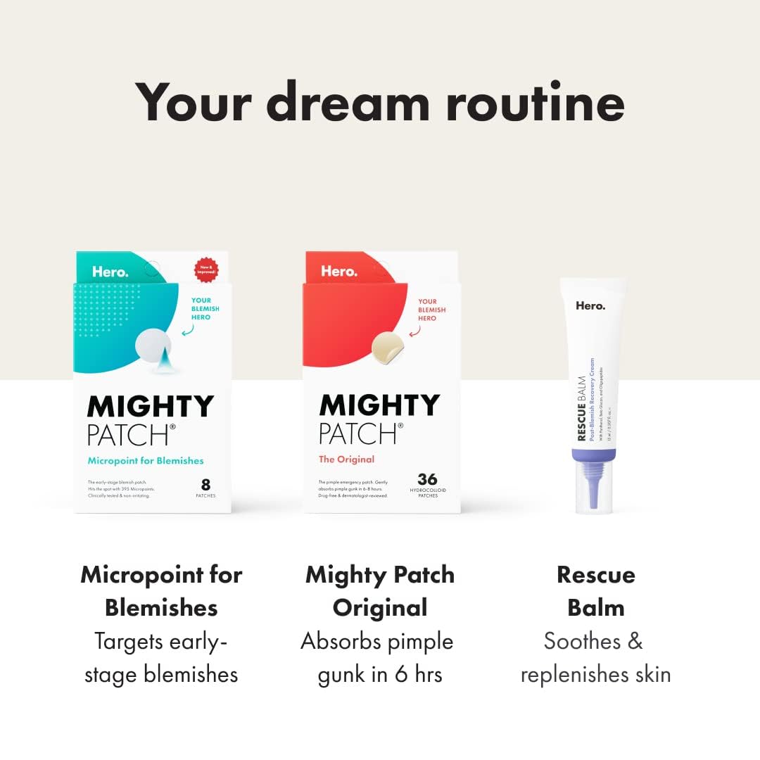 Mighty Patch Original from Hero Cosmetics - Hydrocolloid Acne Pimple Mighty PatchBuy Supplements Australia