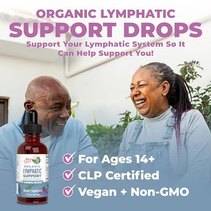 Lymphatic Support Drops | USDA Organic Lymphatic Cleanse Immune Support Supplement MaryRuth OrganicsBuy Supplements Australia