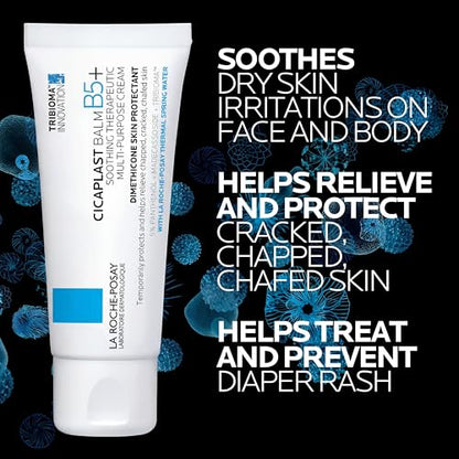 La Roche-Posay Cicaplast Balm B5, Healing Ointment and Soothing Therapeutic Multi Purpose Cream for Dry & Irritated Skin