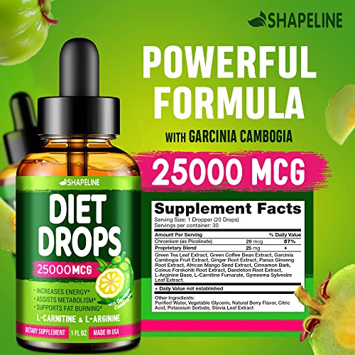 Weight Loss Drops - Appetite Suppressant for Women & Men - Made in The USA SHAPELINEBuy Supplements Australia