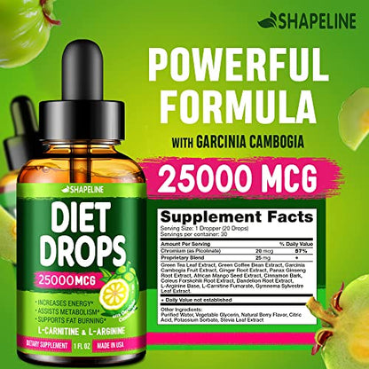 Weight Loss Drops - Appetite Suppressant for Women & Men - Made in The USA SHAPELINEBuy Supplements Australia
