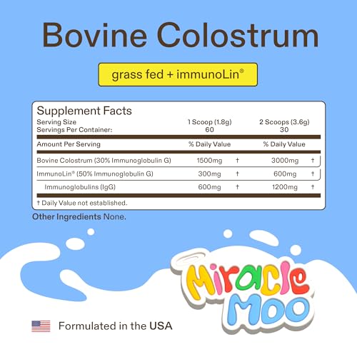 Colostrum Supplement for Gut Health, Hair Growth, Beauty and Immune Support Miracle MooBuy Supplements Australia