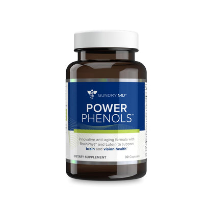 Gundry MD Power Phenols Brain Health Supplement for Cognition, Focus, Motivation, Productivity, and Energy - (30 Servings)