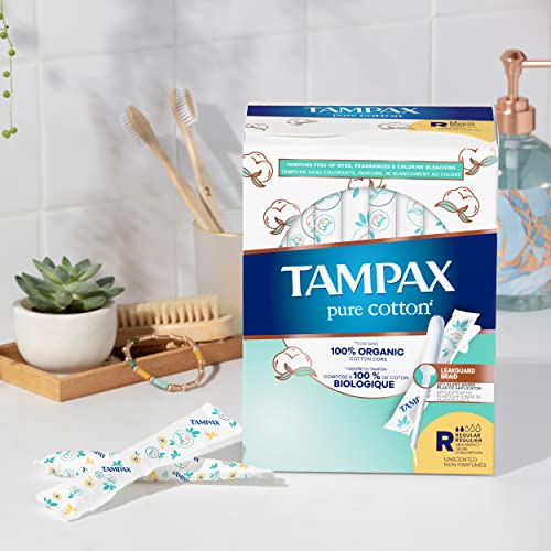 TAMPAX Pure 100% Organic Cotton Core Super Absorbency Tampons - 24 ct TampaxBuy Supplements Australia