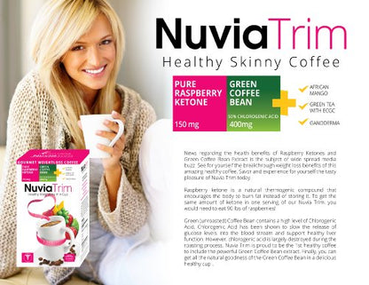 Nuvia Trim - Gourmet Instant Coffee for Weight Loss, with Garcinia Cambogia, Raspberry NuviaBuy Supplements Australia