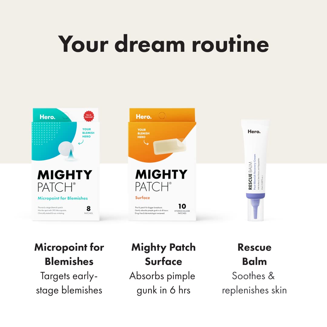 Mighty Patch™ Surface patch from Hero Cosmetics - Hydrocolloid Spot Patch for Body Mighty PatchBuy Supplements Australia