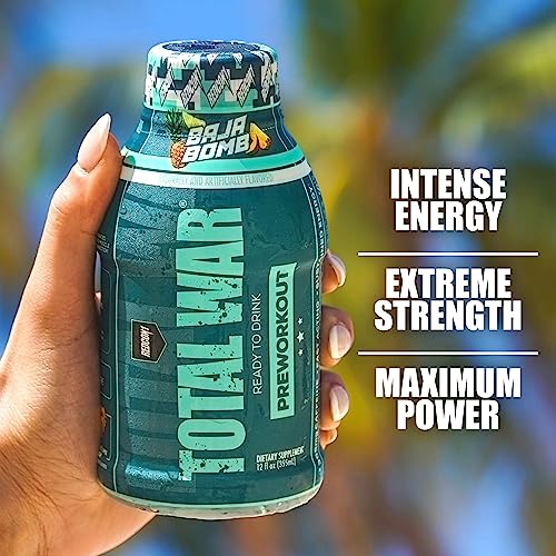 REDCON1 Total War Ready to Drink Preworkout, Strawberry Kiwi - 350mg of Fast Acting REDCON1Buy Supplements Australia