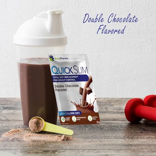 Quick Slim Meal Replacement Shake for Weight Loss, 30 Servings, 20g Protein, 27 Vitamins NUTRIPHARMA Quick SlimBuy Supplements Australia