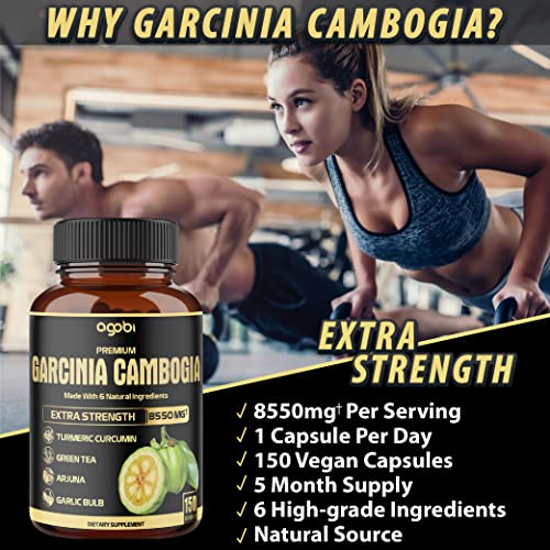 Premium Garcinia Cambogia 20:1 Extract Capsules 8550 mg - with Green Tea, Arjuna agobiBuy Supplements Australia
