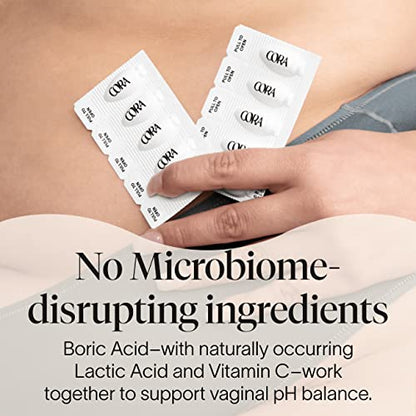 Cora Boric Acid Suppositories | Vaginal Suppository | pH Balance | Prevent Imbalance and Irregular Odor CoraBuy Supplements Australia
