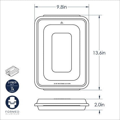 Nordic Ware Naturals Quarter Sheet with Lid Nordic WareBuy Supplements Australia