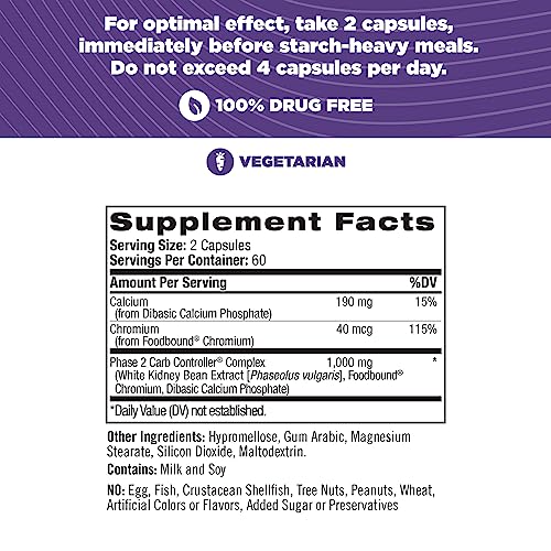 Natrol Carb Intercept with Phase 2 Carb Controller Capsules, White Kidney Bean Extract NatrolBuy Supplements Australia