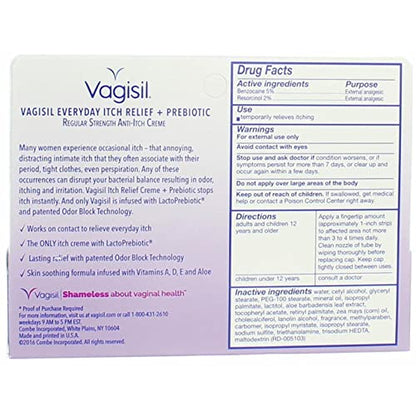 Vagisil Anti-Itch Creme Original Strength 1 oz (Pack of 5) VagisilBuy Supplements Australia