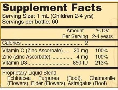 Systemic Formulas Tuff Play Kids Immune Support Supplement, 2 Fl Oz, with Vitamins C, D3 and Zinc #530 Systemic FormulasBuy Supplements Australia