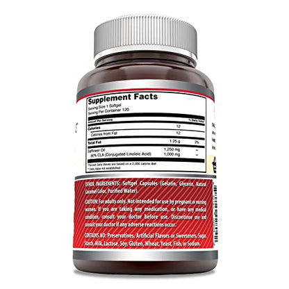 Amazing Formulas CLA | Conjugated Linoleic Acid Supplement | 1250 Mg | 120 Softgels Amazing NutritionBuy Supplements Australia