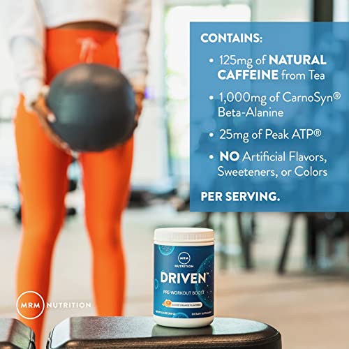 MRM Nutrition Driven Pre-Workout Powder | Mixed Berry Flavored | 125mg Caffeine | Pure MRMBuy Supplements Australia