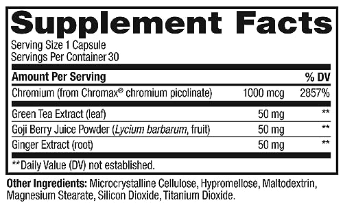 OLLY Combat Cravings, Metabolism & Energy Support Supplement,1000 mcg Chromium OLLYBuy Supplements Australia