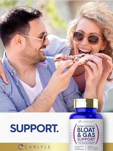 Carlyle Bloat & Gas Support for Men & Women | 120 Tablets | Extra Strength Pills | Supplement CarlyleBuy Supplements Australia