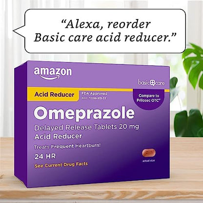 Amazon Basic Care Omeprazole Delayed Release Tablets 20 mg, Treats Frequent Amazon Basic CareBuy Supplements Australia
