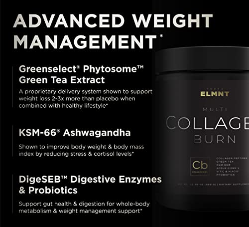 Super Collagen Burn - Premium Multi Collagen for Women w. ACV, Hyaluronic Acid, KSM66 TERRA ELMNTBuy Supplements Australia