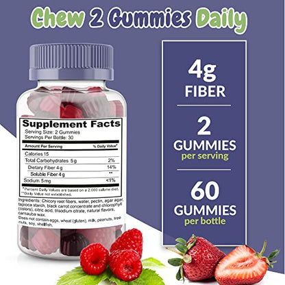 Fiber Prebiotic Gummies Sugar Free, Keto Friendly 2 Pack | Gut Cleansing, Digestive Health Health SuppliedBuy Supplements Australia