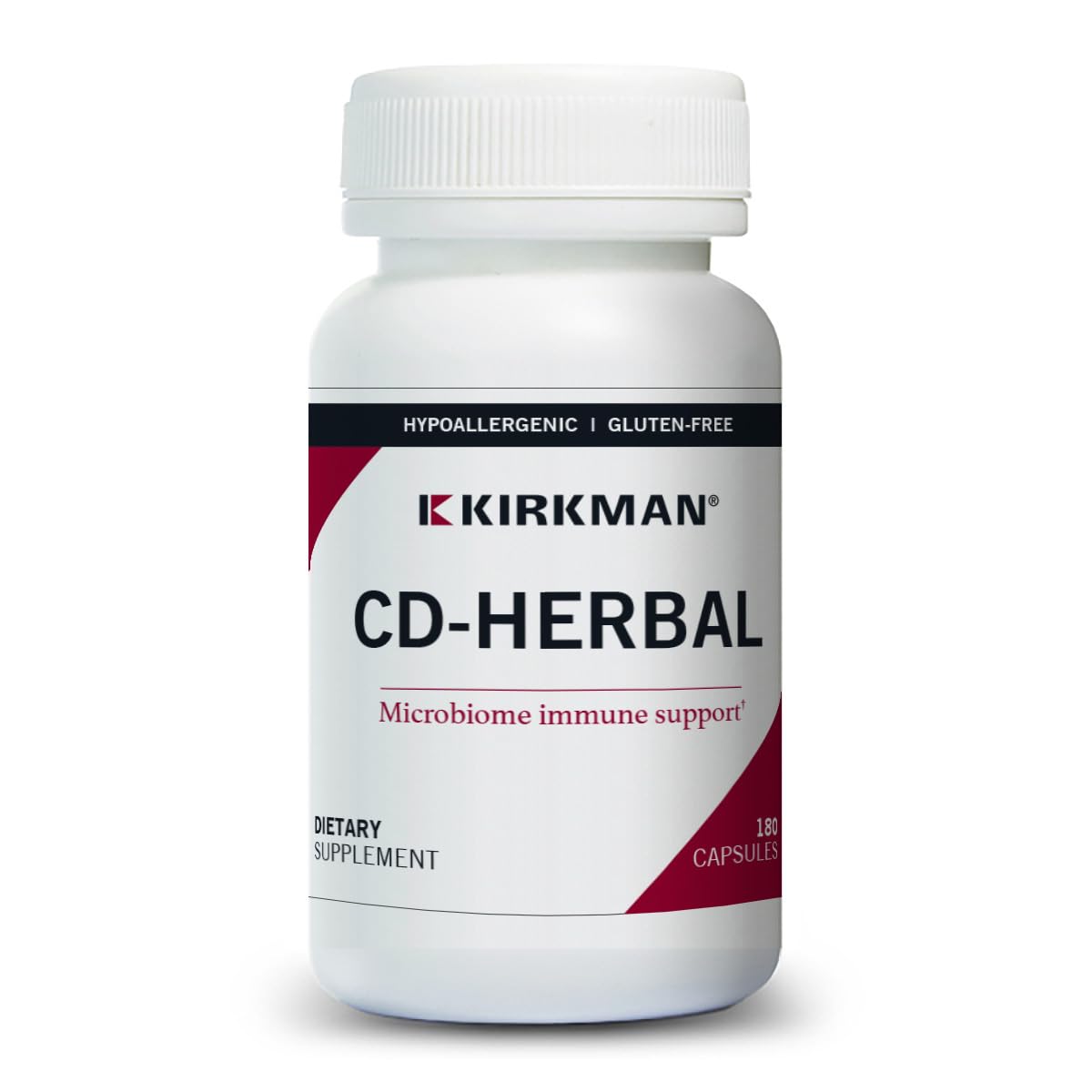 Kirkman CD-Herbal - Hypoallergenic -180 Vegetarian Capsules KirkmanBuy Supplements Australia
