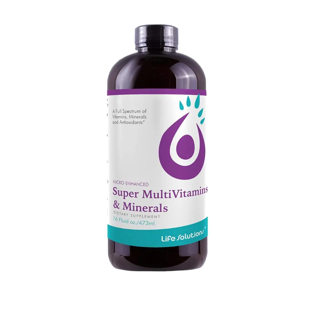 Liquid Super Multivitamin and Minerals - Premium Liquid Vitamins for Enhanced Absorption - Daily Liquid Multivitamin Supplement Life SolutionsBuy Supplements Australia