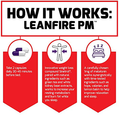 Force Factor LeanFire PM Weight Loss Pills for Women & Men, Fat Burner & Overnight Force FactorBuy Supplements Australia