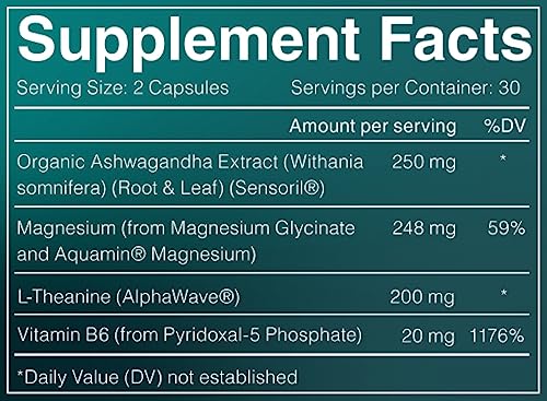 AshwaMag, 5 Clinically Studied Ingredients: Organic & Patented Ashwagandha, 2 Forms AshwaMagBuy Supplements Australia