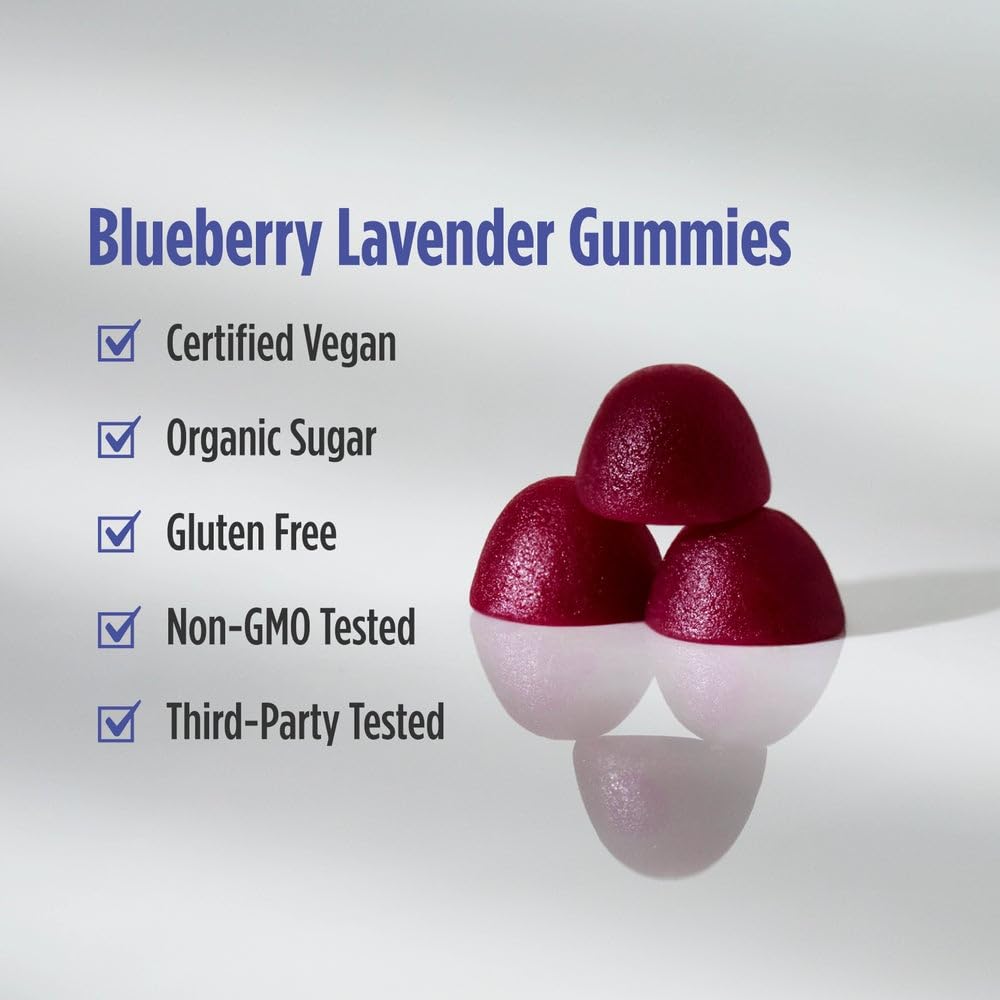 Nordic Naturals Magnesium Gummies for Adults, Blueberry Lavender Flavor - 60 Gummies - Vegan Magnesium Supplement for Mind, Mood, and Cardiovascular Support - Non-GMO - 20 Servings Nordic NaturalsBuy Supplements Australia