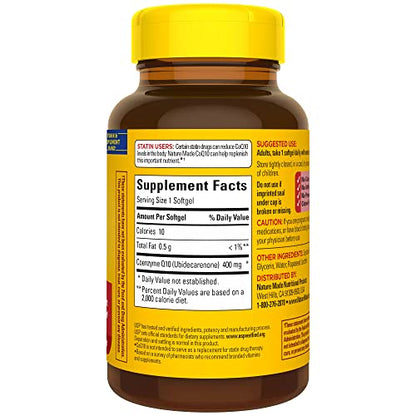 Nature Made CoQ10 400mg, Dietary Supplement for Heart Health Support, 40 Softgels Nature MadeBuy Supplements Australia