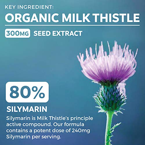 Organic Liver Cleanse Detox & Repair (Vegan, Non-GMO) Milk Thistle Extract (80% Silymarin) PURE COBuy Supplements Australia