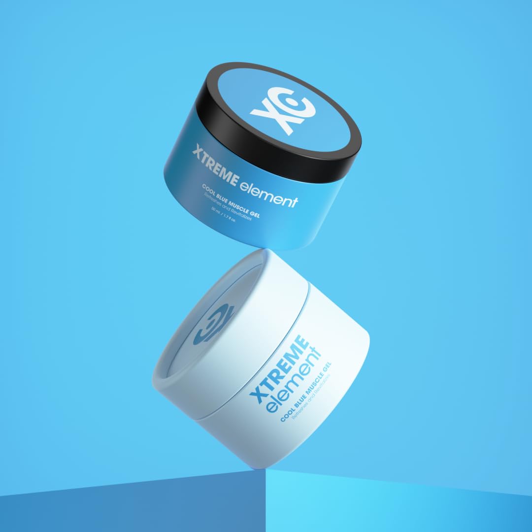 Xtreme Element Cool Blue Muscle Gel | Workouts Muscle Cooling Essential Oils for Smooth Body, Muscle Gel to Attain Flexible Joints, Soothe and Healing Gel | Natural, Plant-Based, and Cruelty-Free Xtreme ElementBuy Supplements Australia