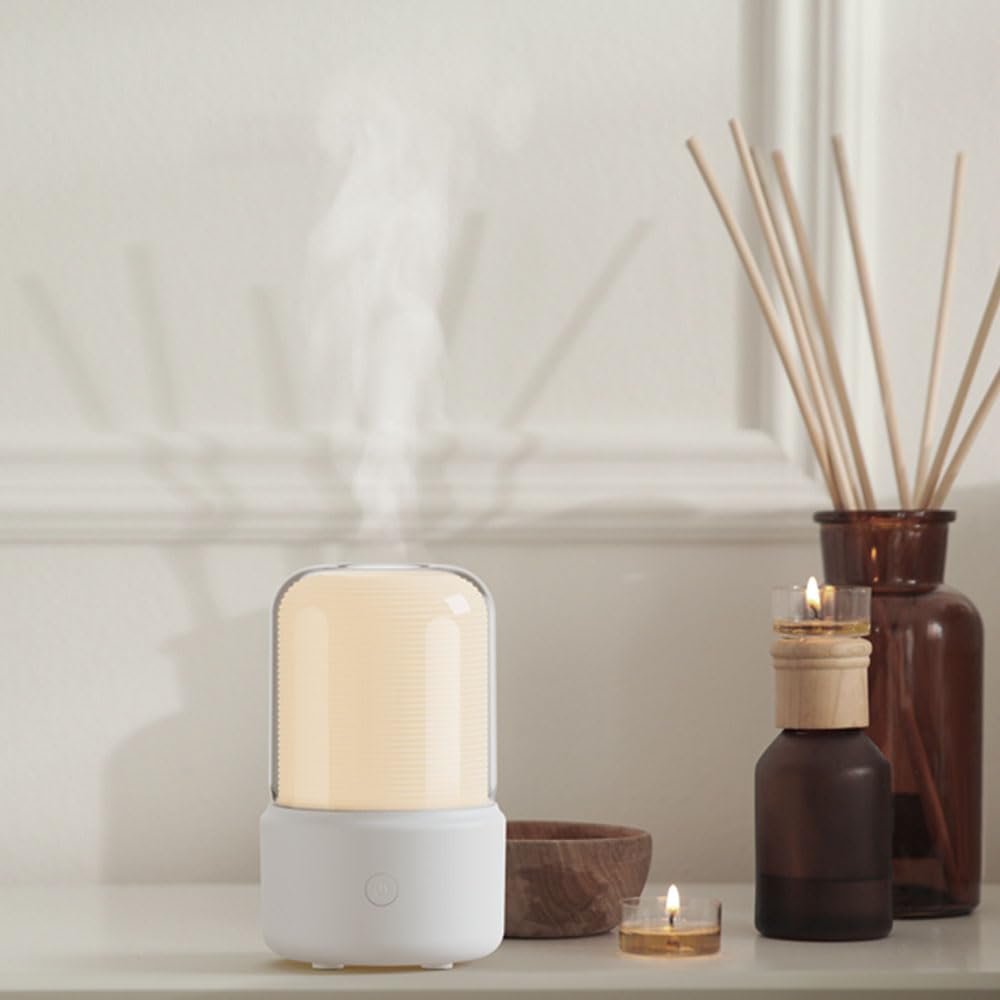 Candlelight Flame Air Diffuser,Portable Essential Oil Diffuser Noiseless 120ML Aroma Diffuser Waterless AEKANBuy Supplements Australia