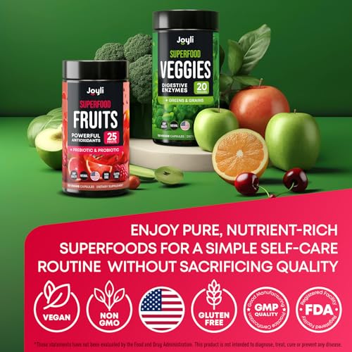 Fruits and Veggies Supplement - High Fiber Supplement for Immunity, Gut & Energy JOYLI NutritionBuy Supplements Australia