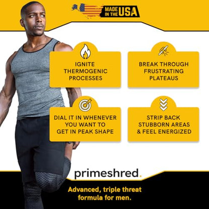 PrimeShred Fat Burner Pills for Men, Triple Action Weight Loss Supplement with Caffeine PrimeShredBuy Supplements Australia