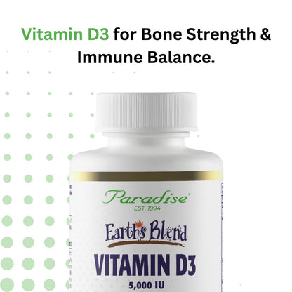 Paradise Herbs Earth's Blend Vitamin D3, Superfoods Base of Probiotics and Organic Alkalizing Greens, Veggies & Berries, 90 Vegetarian Capsules Paradise HerbsBuy Supplements Australia
