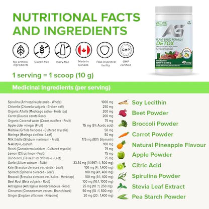 Active Green Pro - Detox Powder, Blend of Synergistic Liver Herbs, Reishi, Moringa Active Green ProBuy Supplements Australia