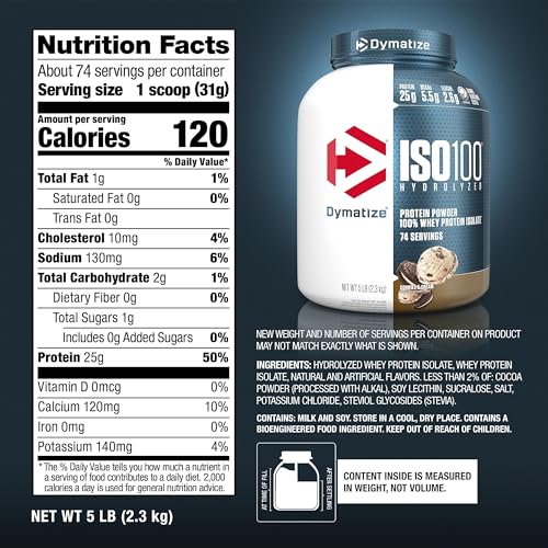 Dymatize ISO100 Hydrolyzed Protein Powder, 100% Whey Isolate Protein, 25g of Protein DymatizeBuy Supplements Australia