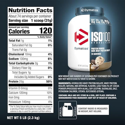 Dymatize ISO100 Hydrolyzed Protein Powder, 100% Whey Isolate Protein, 25g of Protein DymatizeBuy Supplements Australia