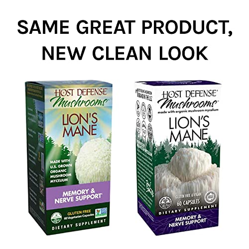 Host Defense, Lion's Mane Capsules, Promotes Mental Clarity, Focus and Memory Host DefenseBuy Supplements Australia