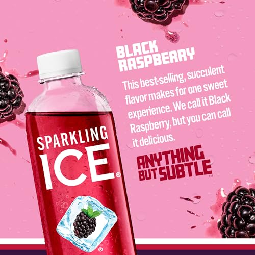 Sparkling Ice, Black Raspberry Sparkling Water, Zero Sugar Flavored Water, with Vitamins Sparkling ICEBuy Supplements Australia