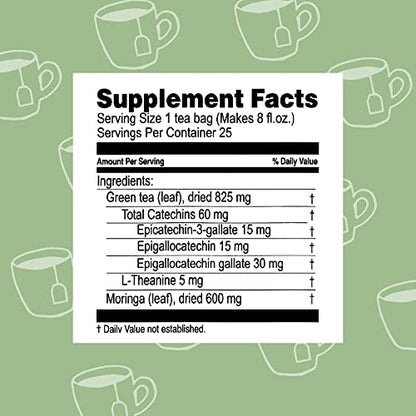 Hyleys Tea Moringa Oleifera with Lemon Flavor - 25 Tea Bags (Miracle Tree Tea) HYLEYSBuy Supplements Australia