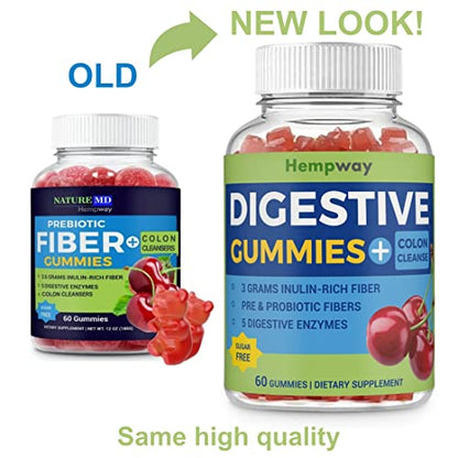 HEMPWAY Fiber Gummies for Digestive Colon Cleanse - Health & Daily Weight Support HEMPWAYBuy Supplements Australia
