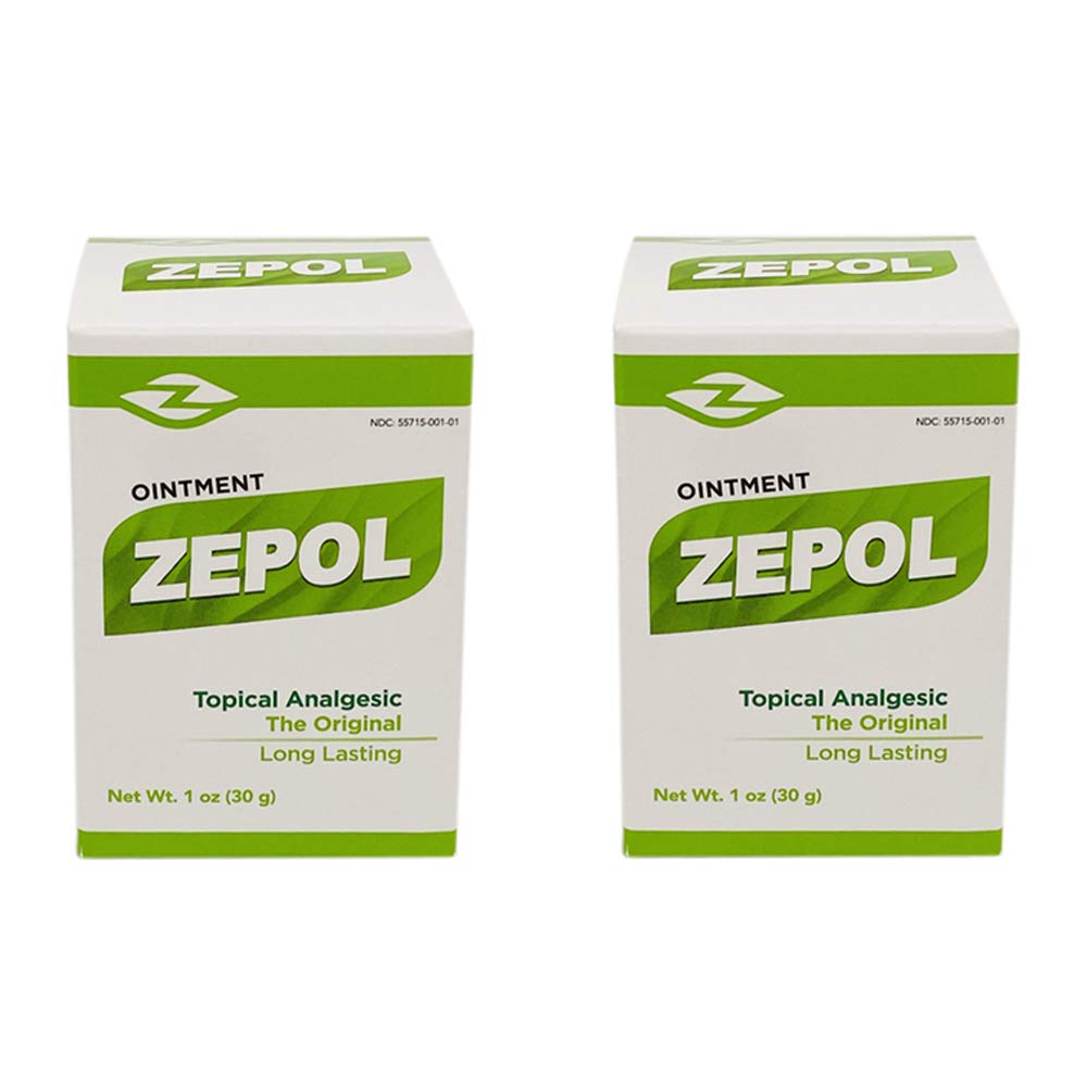 Zepol Original. Topical Ointment for Muscles, Joints, Backache, Sprains, and Strains. 1 oz. Pack of 2 ZepolBuy Supplements Australia