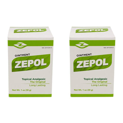 Zepol Original. Topical Ointment for Muscles, Joints, Backache, Sprains, and Strains. 1 oz. Pack of 2 ZepolBuy Supplements Australia