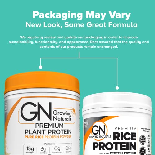 Growing Naturals | Vanilla Rice Powder 15g Plant Protein | 2.8G BCAA, Low-Carb Growing NaturalsBuy Supplements Australia